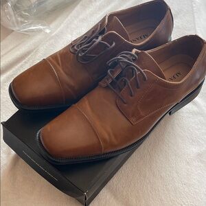 Alfani Men's Brown Leather Derbys